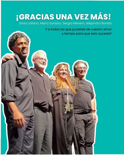 Una noche de música, emoción y solidaridad que quedará en nuestra memoria. 💚

Gracias a @silvialallana , @mario.sorianorico , @sergiomenem75 y @karimbacajones por su enorme talento y generosidad sobre el escenario. 🎶

Agradecemos también al Ayuntamiento de Torrejón de la Calzada, especialmente a Maripaz, concejala de Cultura, por cedernos este espacio tan especial y a todas las personas que hicieron posible el funcionamiento del evento.

Y, por supuesto, a las familias que aportaron su tiempo, su cariño y su apoyo para que esta noche fuera posible. 🤍

Este concierto estuvo dedicado en especial a Dani y Noa, y a sus familias.
“Honrando la vida”, como dice la canción, por ellos, por su luz y por todo lo que nos dejaron. 🌟

Nos quedamos con la alegría, las risas, el baile y la emoción compartida. ¡Gracias por hacerlo tan bonito! 💫

#FundaciónCreciendo #EventoSolidario #HonrandoLaVida #MúsicaConCorazón #CreciendoJuntos #Solidaridad #Pinto #TorrejónDeLaCalzada